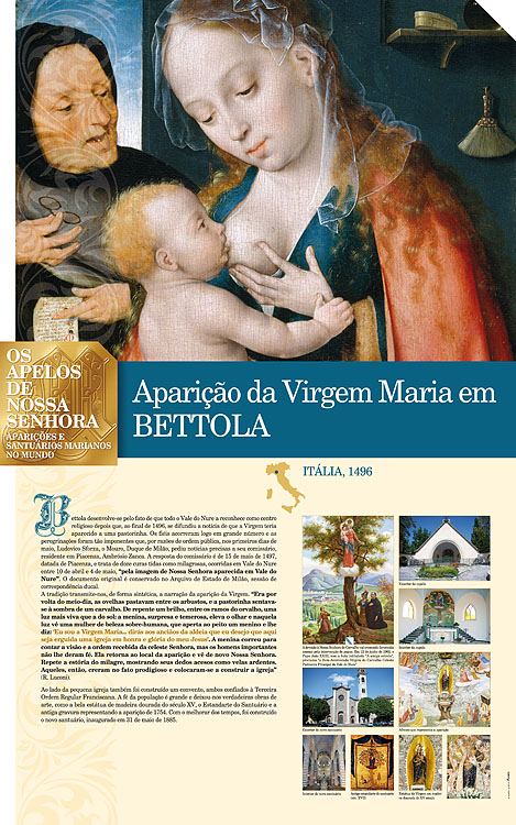 Painel oficial sobre Nossa Senhora de Bettola
