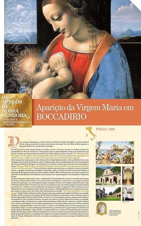 Painel oficial sobre Nossa Senhora de Boccadirio