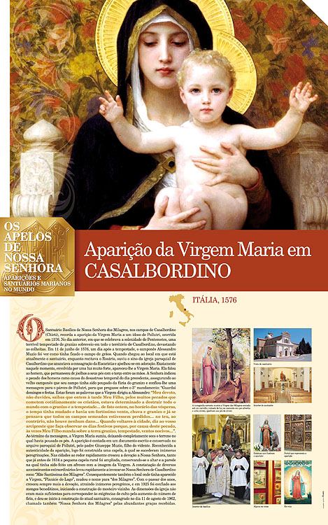 Painel oficial sobre Nossa Senhora de Casalbordino