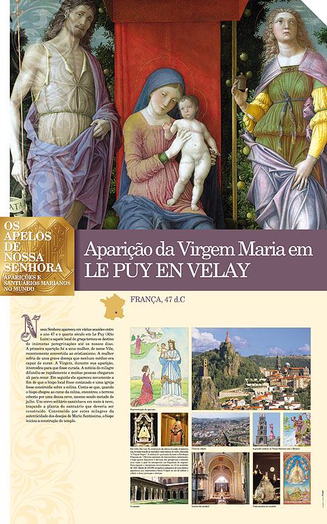 Painel oficial sobre Nossa Senhora de Le Puy En Velay